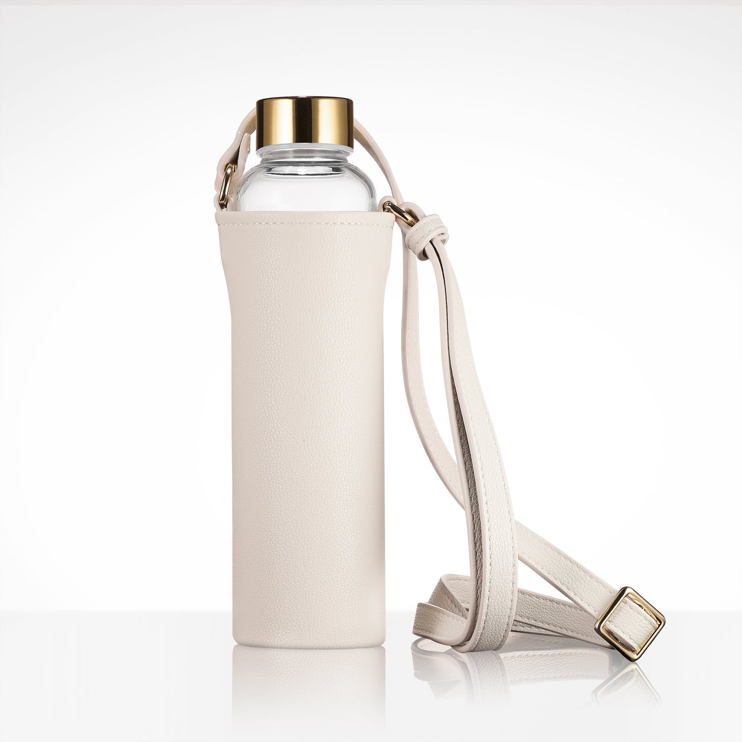 glas trinkflasche zum umhängen