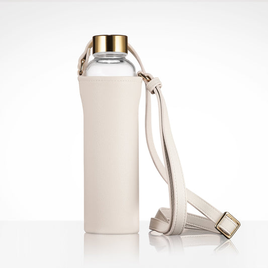 glas trinkflasche zum umhängen