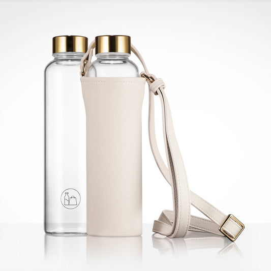 glas trinkflasche zum umhängen